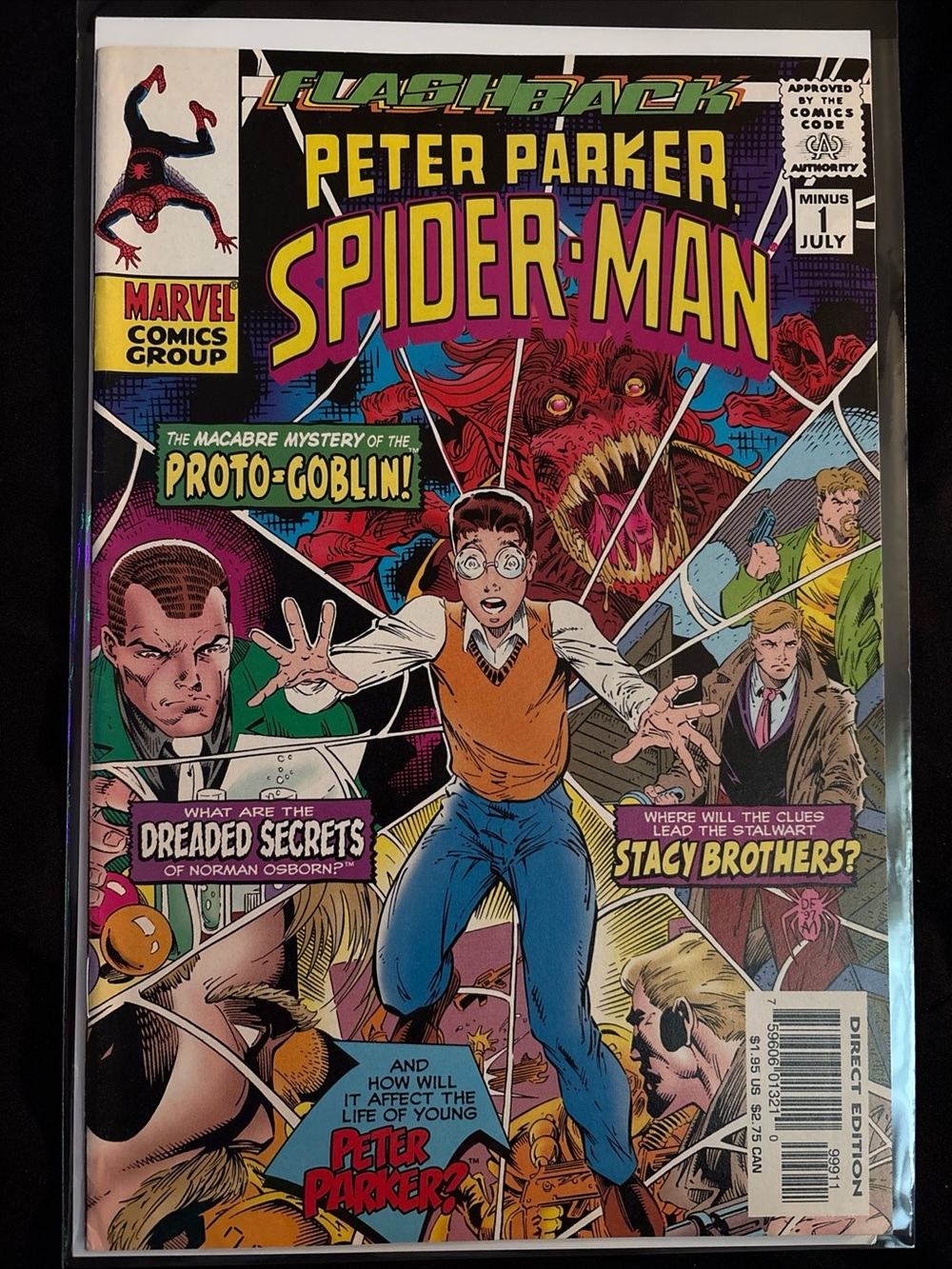 Marvel Comics Flashback Peter Parker Spider-Man Minus 1 July 1997